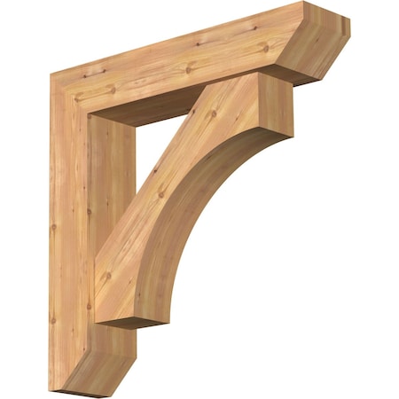 Westlake Slat Smooth Bracket w/ Offset Brace, Western Red Cedar, 7 1/2"W x 34"D x 34"H